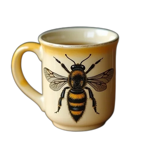 animal, photorealistic, 3d render, bee transparent PNG cut-out