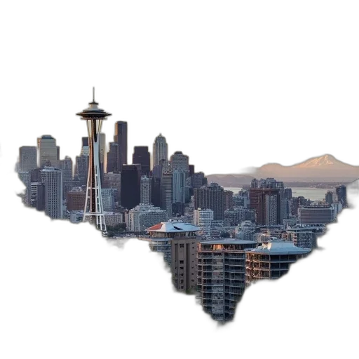 skyline, seattle, kerry, gate transparent PNG cut-out
