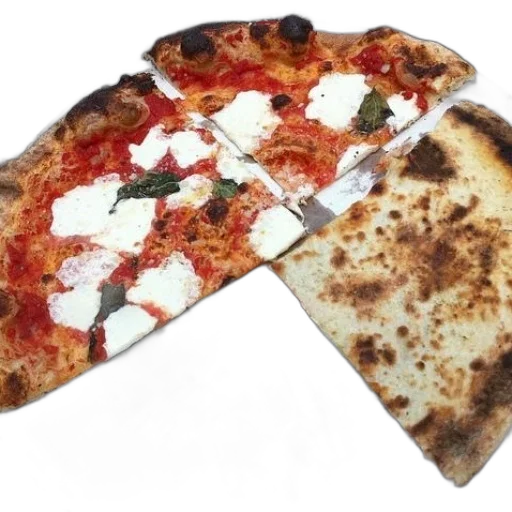 food, weapon, face, 3d render, photorealistic, pizza, cheese, basil transparent PNG cut-out
