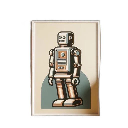 robot, concept art, outer space, modern, living, space, features, painting transparent PNG cut-out