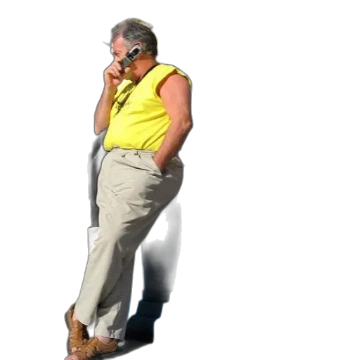 staff, jacket, shoes, creature, 3d render, vaporwave, man, yellow transparent PNG cut-out