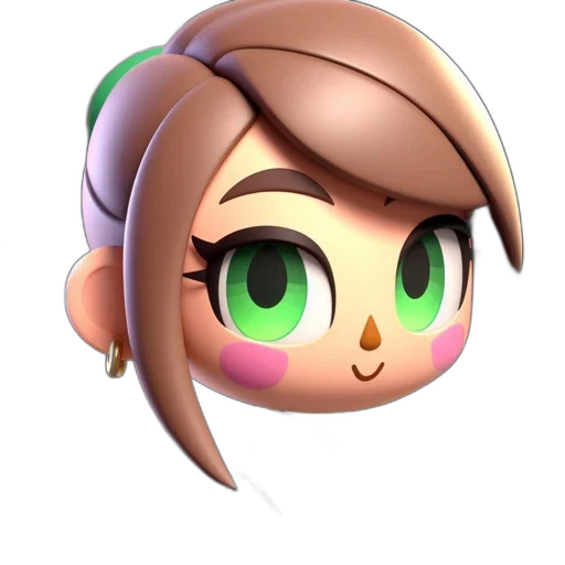 face, staff, weapon, 3d render, concept art, pixel art, cartoon, pastel transparent PNG cut-out