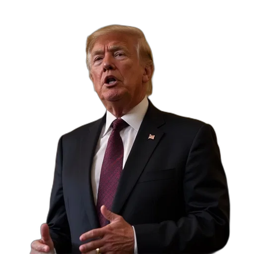 staff, hat, animal, face, 3d render, president, person, gives transparent PNG cut-out