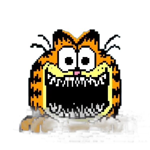 animal, creature, robot, face, pixel art, cartoon, concept art, comic book art transparent PNG cut-out