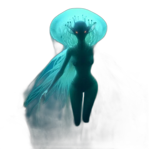 dress, creature, hair, mask, concept art, fantasy art, 3d render, pixel art transparent PNG cut-out