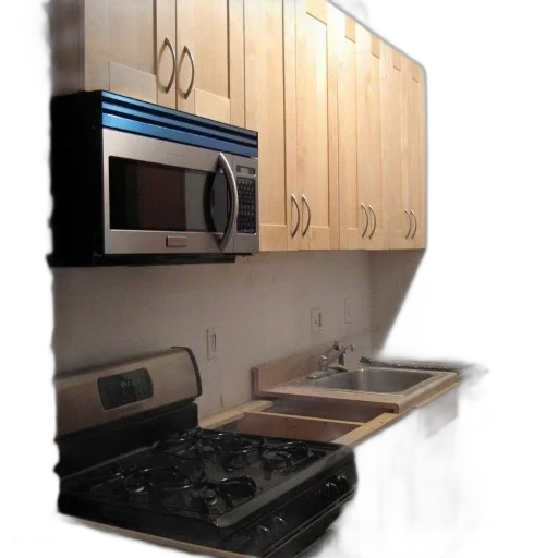 3d render, photorealistic, concept art, kitchen, wooden, cabinets, stainless, steel transparent PNG cut-out