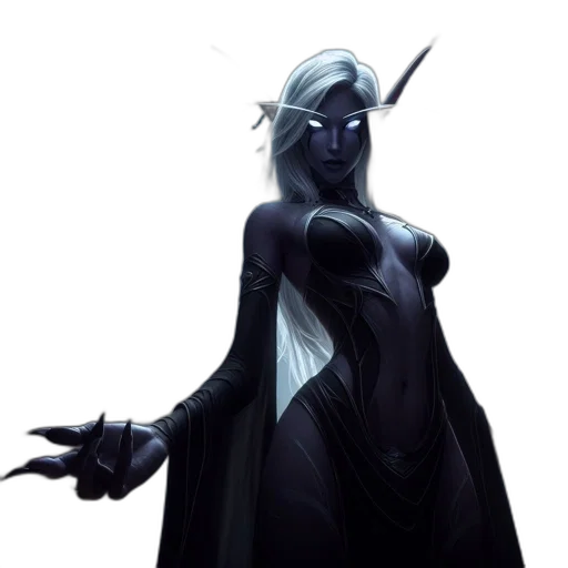 staff, dragon, dress, concept art, fantasy art, comic book art, pixel art, dark transparent PNG cut-out