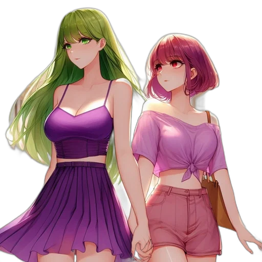 dress, vaporwave, anime, concept art, pixel art, green, neon, pastel transparent PNG cut-out