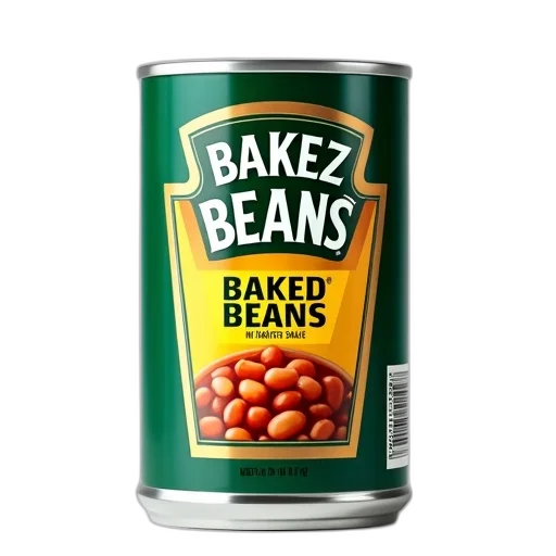 food, can, heinz, baked, beans, label, featuring, brand transparent PNG cut-out