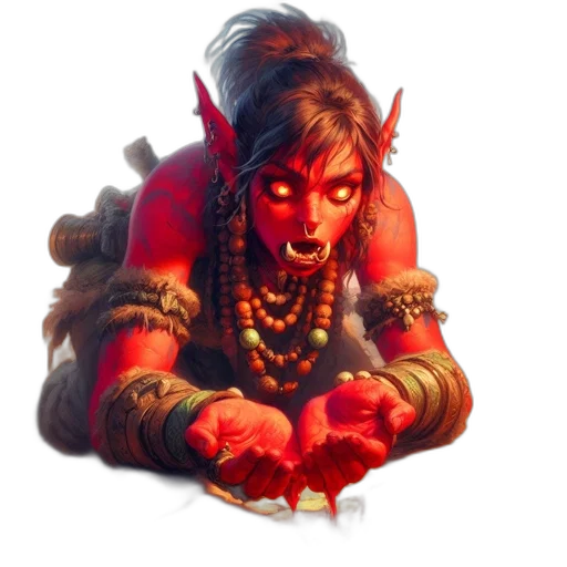 face, jewelry, weapon, staff transparent PNG cut-out