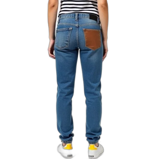jacket, 3d render, blue, monochrome, person, standing, their, back transparent PNG cut-out