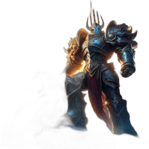 weapon, sword, concept art, fantasy art, comic book art, 3d render, golden, blue transparent PNG cut-out