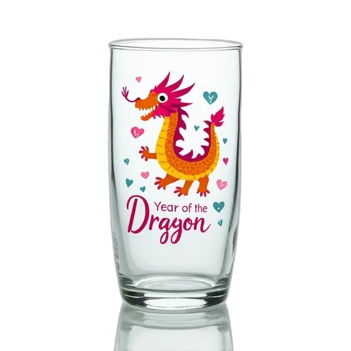 dragon, fantasy art, clear, glass, colorful, design, depicted, whimsical transparent PNG cut-out