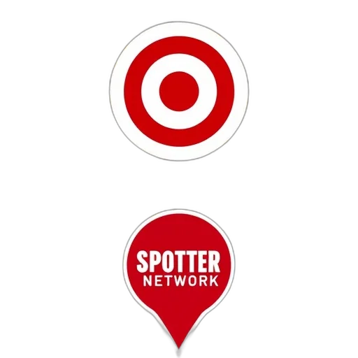 image, features, map, red, white, target, symbol, overlaid transparent PNG cut-out