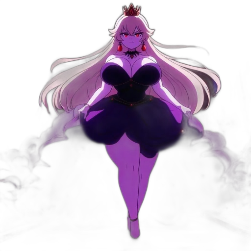 dress, crown, mask, creature, concept art, fantasy art, anime, pixel art transparent PNG cut-out