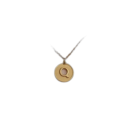 jewelry, initial, necklace, chain transparent PNG cut-out