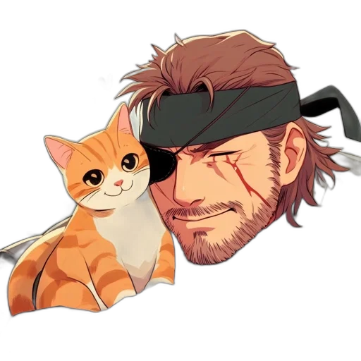 weapon, pixel art, anime, concept art, cyberpunk, animated, character, scar transparent PNG cut-out