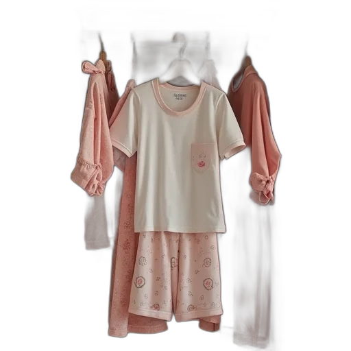 dress, earth tones, pastel, golden, monochrome, girls, pajamas, shorts transparent PNG cut-out