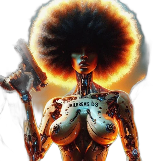 robot, hair, dress, concept art, cyberpunk, comic book art, fantasy art, female transparent PNG cut-out