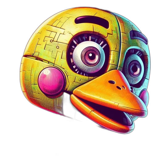 mask, robot, face, animal, 3d render, concept art, photorealistic, pixel art transparent PNG cut-out