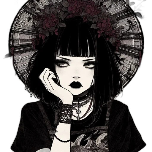crown, jewelry, dress, flower, fantasy art, anime, cartoon, concept art transparent PNG cut-out