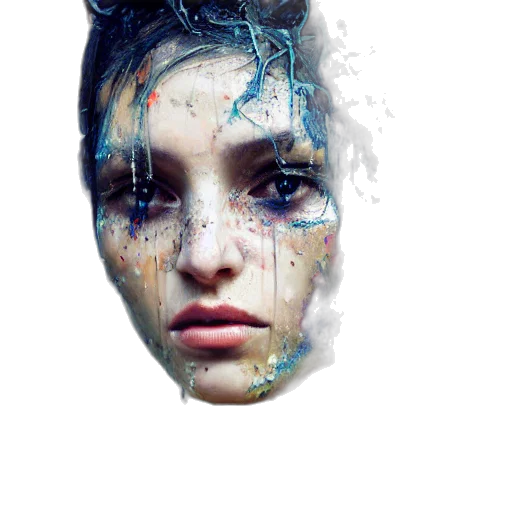face, mask, creature, robot transparent PNG cut-out