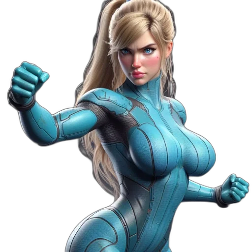 robot, comic book art, concept art, 3d render, fantasy art, blue, 3d-rendered, female transparent PNG cut-out
