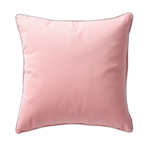 furniture, 3d render, photorealistic, pastel, plain, pink, pillow, textured transparent PNG cut-out