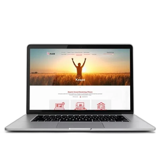 staff, 3d render, modern, laptop, open, white, background, displaying transparent PNG cut-out