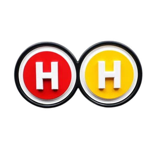 two, circular, badges, black, border, white, interior, displayed transparent PNG cut-out