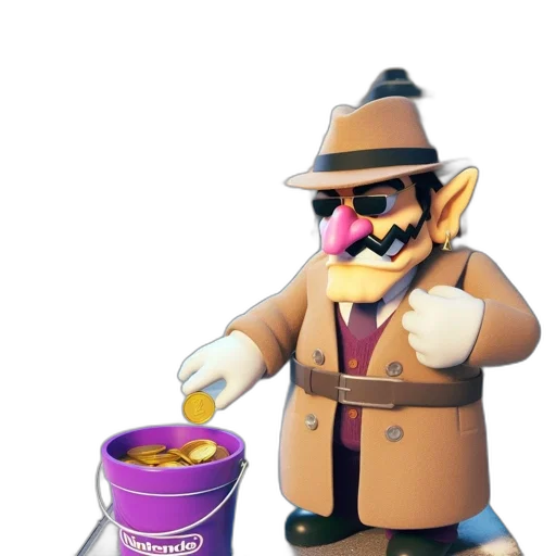 food, hat, staff, concept art, 3d render, pixel art, vaporwave, during transparent PNG cut-out