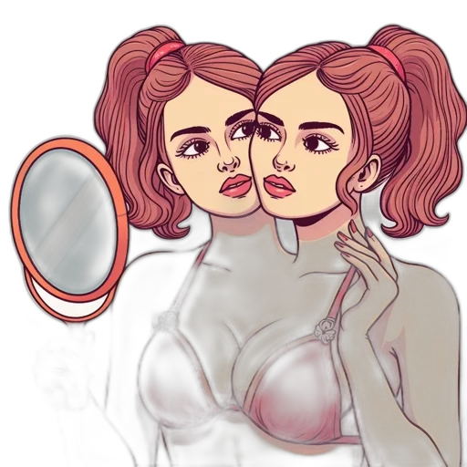 face, mask, dress, hair, cartoon, concept art, comic book art, photorealistic transparent PNG cut-out