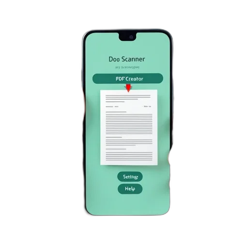 screenshot, document, scanner, app, smartphone, hand, holding, phone transparent PNG cut-out