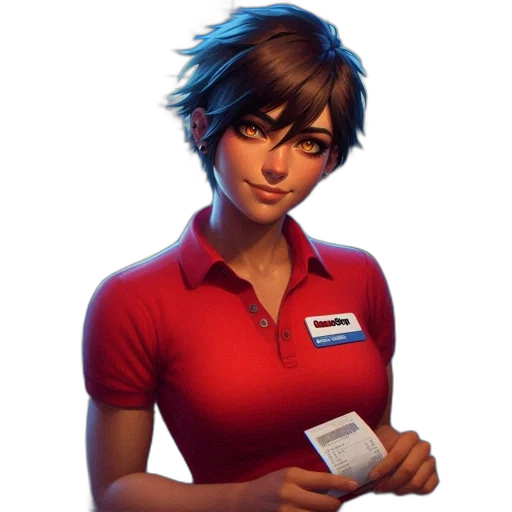 staff, face, jacket, weapon, concept art, pixel art, fantasy art, photorealistic transparent PNG cut-out