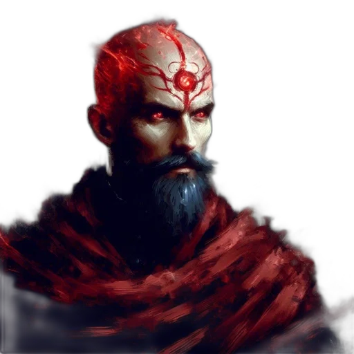 mask, face, fantasy art, concept art, comic book art, pixel art, red, dark transparent PNG cut-out