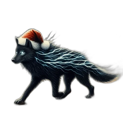 animal, creature, hat, hair, fantasy art, concept art, pixel art, watercolor transparent PNG cut-out