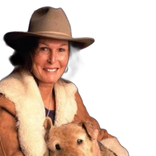 jacket, hat, animal, staff, woman, cowboy, fur-lined, coat transparent PNG cut-out