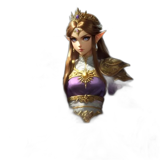 crown, staff, jewelry, face, fantasy art, concept art, 3d render, pixel art transparent PNG cut-out