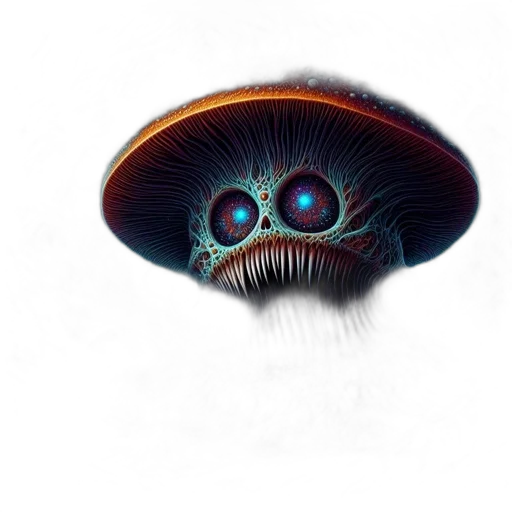 creature, hat, hair, mask, concept art, 3d render, photorealistic, fantasy art transparent PNG cut-out