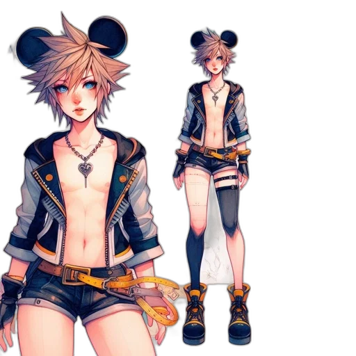 jacket, concept art, cyberpunk, fantasy art, pixel art, golden, monochrome, anime-styled transparent PNG cut-out