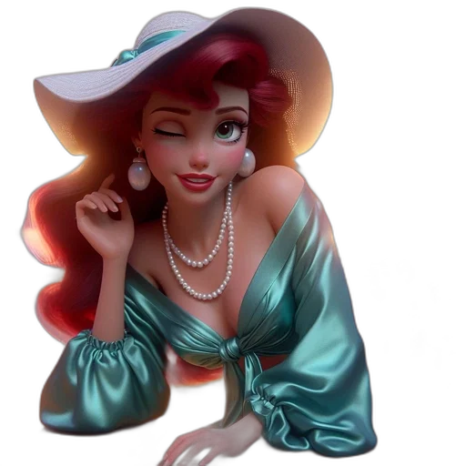 jewelry, dress, crown, 3d render, photorealistic, cartoon, fantasy art, animated transparent PNG cut-out