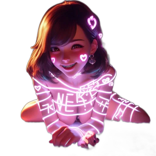 dress, robot, jewelry, staff, concept art, cyberpunk, pixel art, vaporwave transparent PNG cut-out