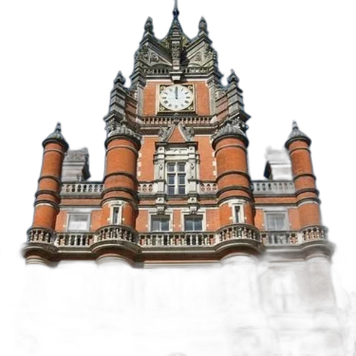 building, staff, photorealistic, concept art, 3d render, grand, red-brick, intricate transparent PNG cut-out