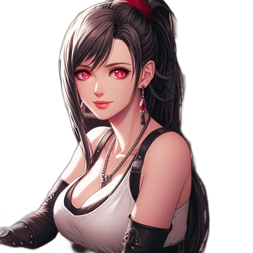 staff, face, weapon, anime, fantasy art, concept art, pixel art, red transparent PNG cut-out
