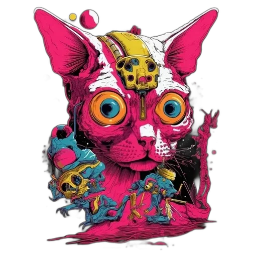 mask, animal, face, creature, concept art, 3d render, fantasy art, comic book art transparent PNG cut-out