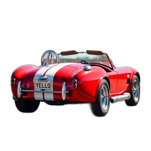 car, animal, 3d render, photorealistic, concept art, red, convertible, sports transparent PNG cut-out