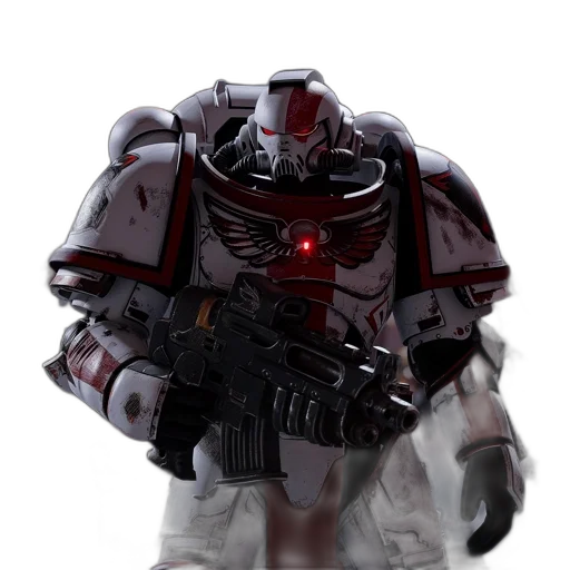 robot, weapon, concept art, 3d render, cyberpunk, photorealistic, red, futuristic transparent PNG cut-out