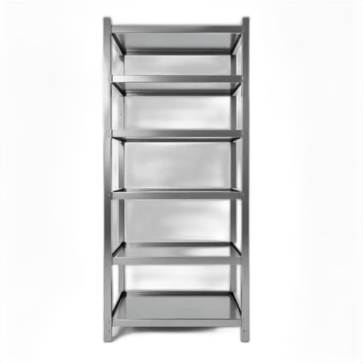 furniture, 3d render, sleek, modern, metal, shelving, unit, multiple transparent PNG cut-out