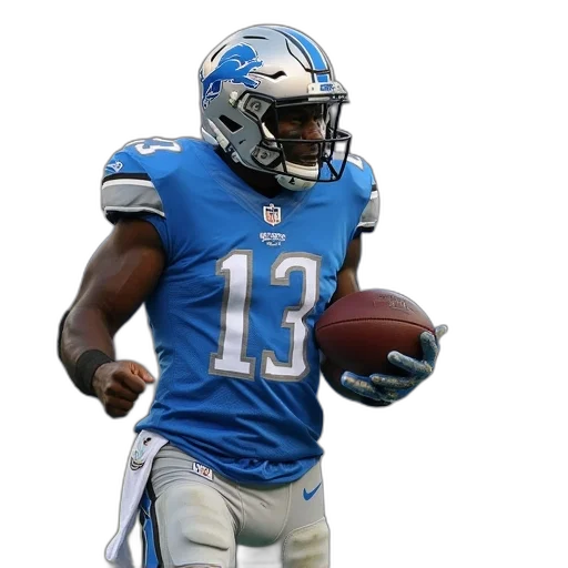 detroit, lions, cornerback, michael transparent PNG cut-out