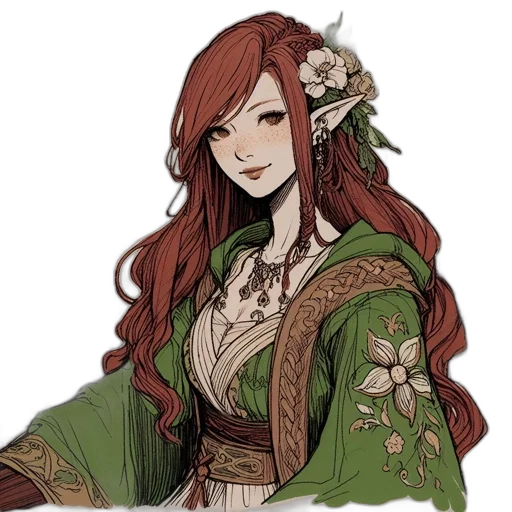staff, fantasy art, concept art, pixel art, anime, green, earth tones, red transparent PNG cut-out